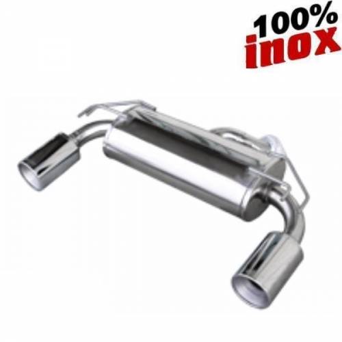 Silencieux échappement arrière Inox 1 sortie Ronde Diamètre 120mm MITSUBISHI Lancer Evo 10