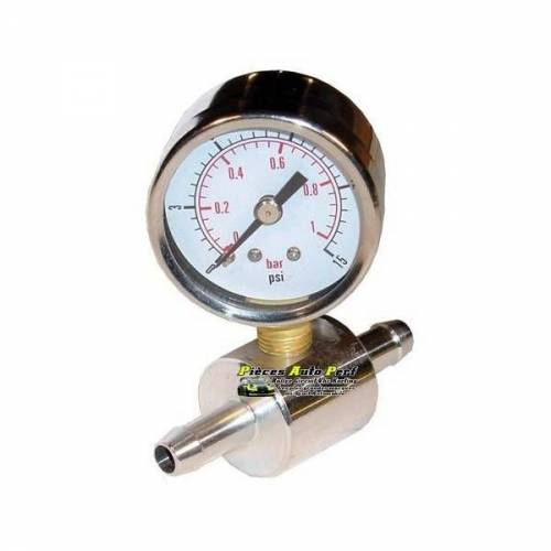 Adaptateur lisse 8mm pour manomètre de pression d'essence