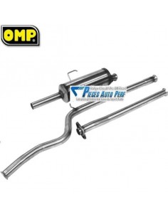 Ligne d'échappement Groupe N Inox pour CITROEN Saxo 1l6 16v VTS