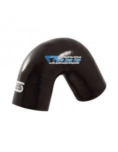 Durite Coude 135° silicone renforcé Noir Diamètre 28mm