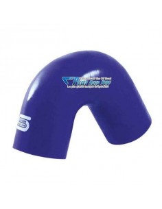 Durite Coude 135° silicone renforcé Bleu Diamètre 48mm