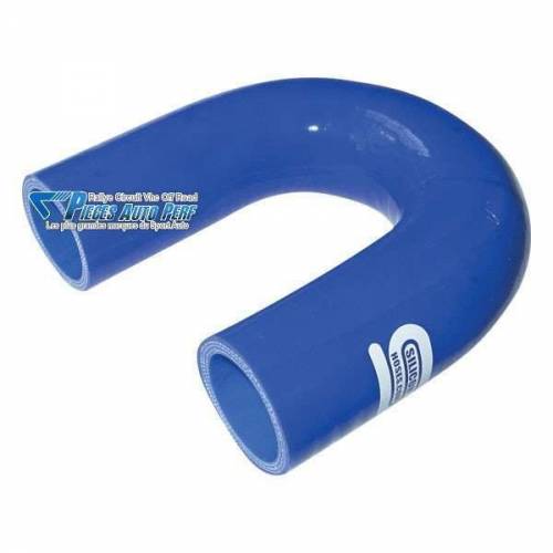 Durite Coude 180° silicone renforcé Bleu Diamètre 32mm