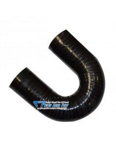 Durite Coude 180° silicone renforcé noir Diamètre 38mm