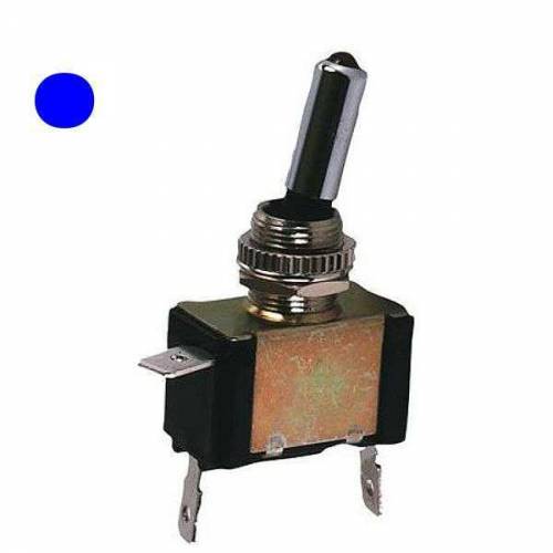 Interrupteur à bascule 2 positions 20Ah avec Led bleu
