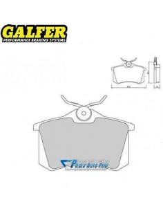 Plaquettes de freins Arrière GALFER Sport Vw Corrado 1l8i 16v