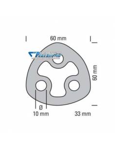 Silentbloc d'échappement Universel Renforcé en Polyuréthane Type 23 2