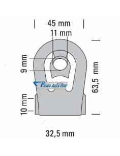 Silentbloc d'échappement Universel Renforcé en Polyuréthane Type 23 2