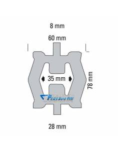 Silentbloc d'échappement Universel Renforcé en Polyuréthane Type 28 2