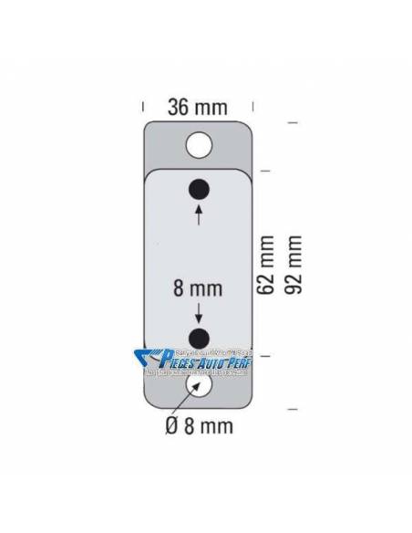 Silentbloc d'échappement Universel Renforcé en Polyuréthane Type 30