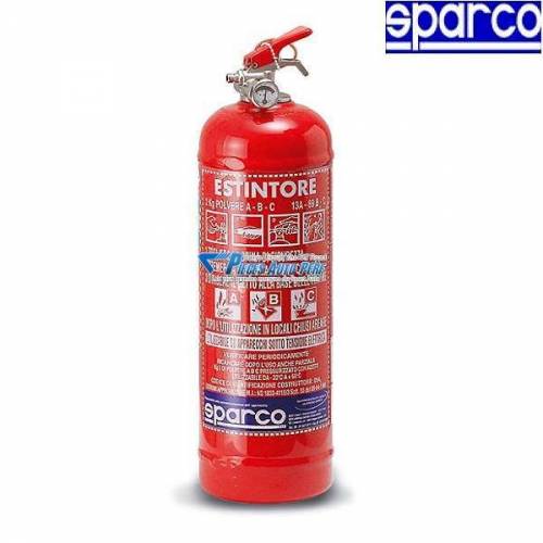 Extincteur Manuel SPARCO Alu Mécanique 2kg Poudre Homologué FIA