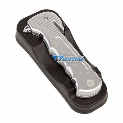 Marteau brise-vitre + Coupe sangle de harnais avec support
