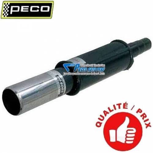 Silencieux échappement arrière Compétition Universel Acier 1 sortie ronde 75mm Entrée 57mm