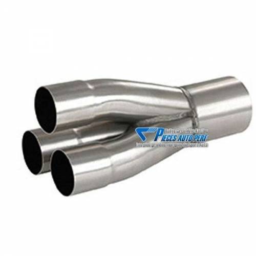 Jonction 3 en 1 Inox 3x45mm/1x76mm