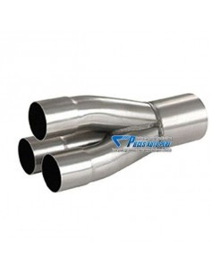 Jonction 3 en 1 Inox 3x50mm/1x76mm