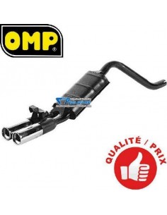 Silencieux Acier double sortie Ronde Diamètre 76mm Alfa Roméo 33 1l7 16s