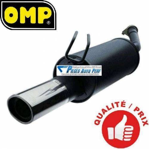 Silencieux Acier simple sortie Ovale Diamètre 85x65mm Opel Calibra 2l0 16v