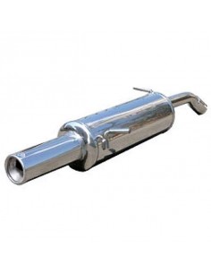 Silencieux échappement Inox 1 sortie Ronde 80mm Citroen C2 1l6 16v VTS 2