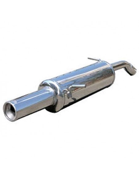 Silencieux échappement Inox 1 sortie Ronde 80mm Citroen C2 1l6 16v VTS