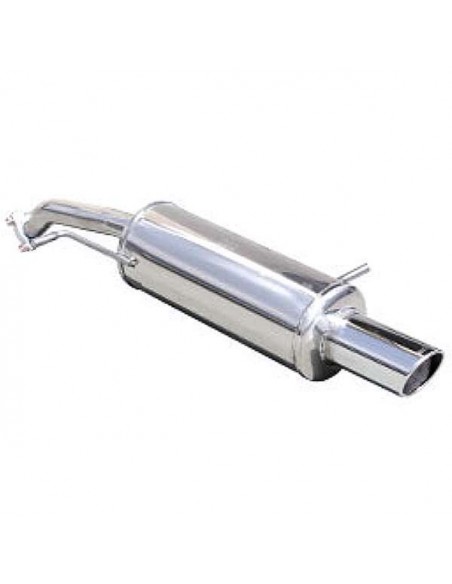 Silencieux échappement Inox 1 sortie X-Race 90mm Citroen C2 1l6 16v VTS