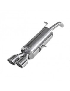 Silencieux échappement Inox 2 sorties X-Race 80mm Citroen DS3 1l6 16v Turbo 2