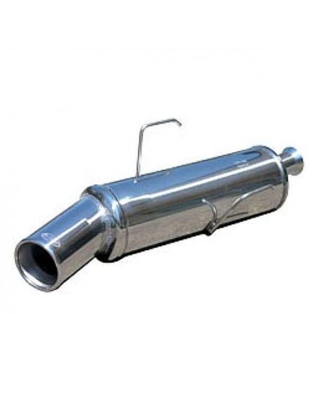 Silencieux échappement Inox 1 sortie Ronde 102mm Citroen Saxo 1l6 16v VTS