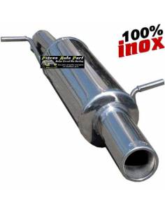 Silencieux échappement Inox 1 sortie Rallye 90mm Citroen Xsara 2l0 16v VTS