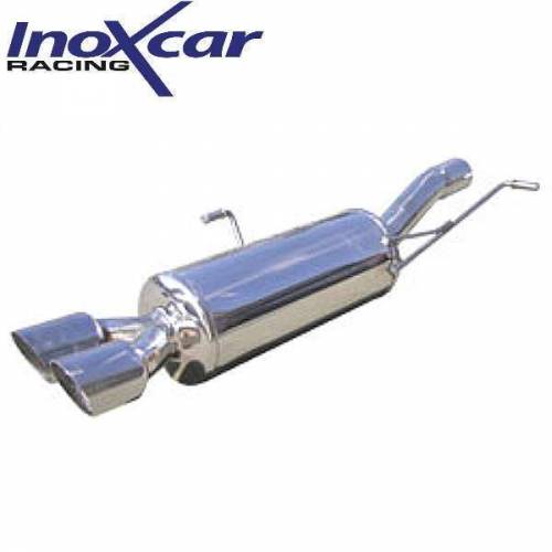 Silencieux échappement Inox 2 sorties Racing diamètre 80mm Peugeot RCZ 1l6 16v THP 156cv