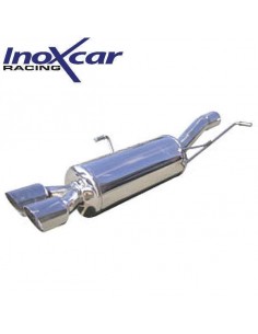 Silencieux échappement Inox 2 sorties Racing diamètre 80mm Peugeot RCZ 1l6 16v THP 200cv