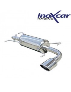 Silencieux échappement Inox 1 sortie Ovale 120x80mm Subaru Impreza 2l5 WRX 2008 et après