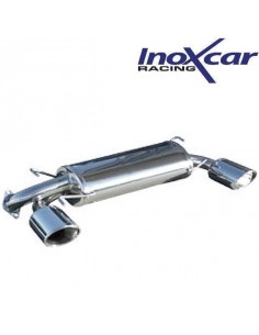 Silencieux échappement Inox 1 sortie D+G Ovale 150x105mm Subaru Impreza 2l5 WRX STi 08MY