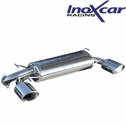 Silencieux échappement Inox 1 sortie D+G Ovale 150x105mm Subaru Impreza 2l5 WRX STi 08MY
