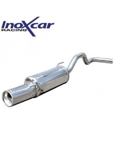 Silencieux échappement Inox 1 sortie Ronde 102mm Volkswagen Polo 6N 1l4 16v 2