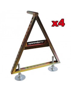 Chandelles réglables Spécial Rallye + Kit fixations Hauteur 520mm à 650mm