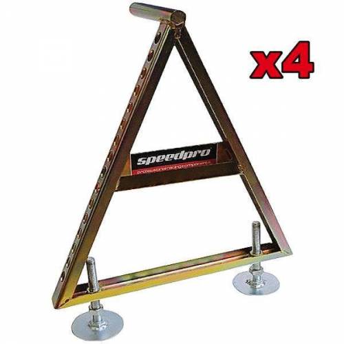 Chandelles réglables Spécial Rallye + Kit fixations Hauteur 520mm à 650mm