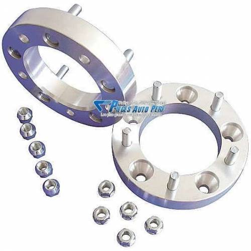 2 Elargisseurs de voie 4x4 Double boulonnerie Double centrage 35mm Grand Cherokee