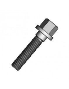 Boulon de roue Plat Filetage 12x125 Longueur 60mm Tete 17mm