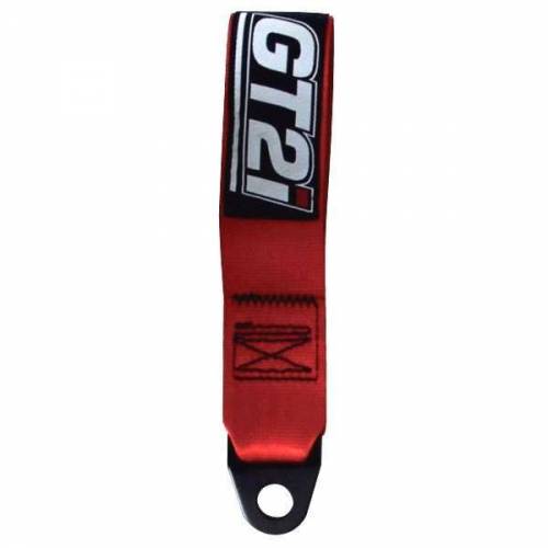 Sangle de remorquage FIA 2" Boucle 135mm Rouge