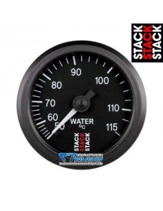Manomètre température d'eau STACK Diamètre 52mm 50/115° fond Noir