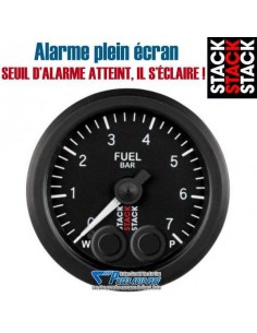 Manomètre pression d'essence STACK PRO-CONTROLE 52mm 0/7 Bars