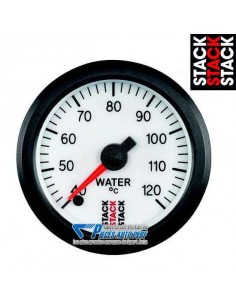 Manomètre température d'Eau STACK PRO Diamètre 52mm 40/125° fond Blanc