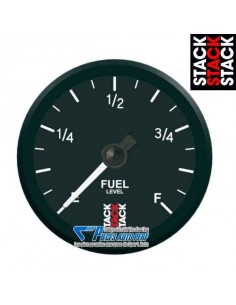 Manomètre niveau d'Essence STACK PRO Diamètre 52mm 0/280 Ohms fond Noir