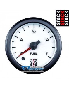 Manomètre niveau d'Essence STACK PRO Diamètre 52mm 0/280 Ohms fond Blanc
