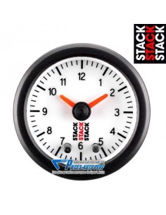 Manomètre Horloge analogique STACK PRO Diamètre 52mm fond Blanc