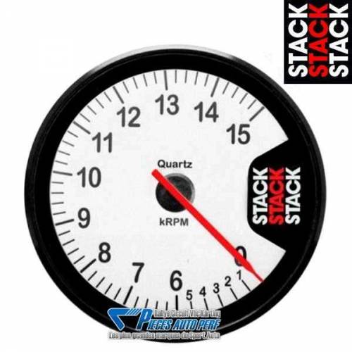 Compte-tours STACK ST 200 Diamètre 80mm 0/15000 RPM Fond lanc