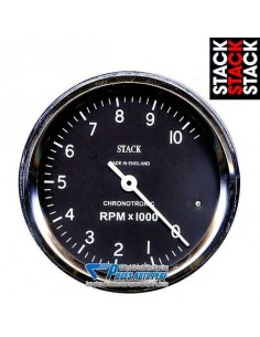 Compte-tours STACK ST 200 CLASSIC Diamètre 80mm 0/10000 RPM Fond Noir