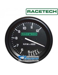 Compte-tours RACETECH Diamètre 80mm 0/12000 RPM sans shift-light