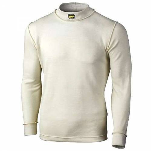 T-shirt FIA manches longues OMP Nomex Ecru
