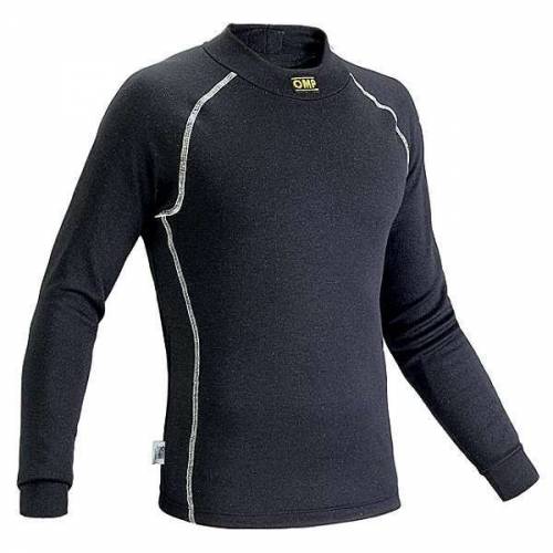 T-shirt FIA manches longues OMP Classic-S Nomex Noir