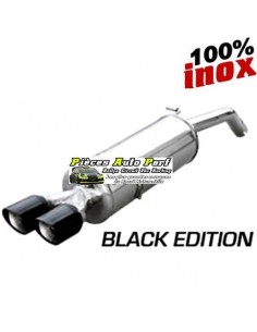 Silencieux échappement arrière Inox 2 sorties X-Race Black 80mm Audi S3 8L 1l8 Turbo