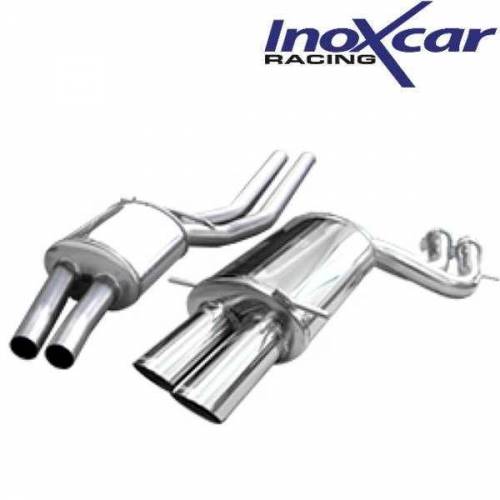 Tube central avec silencieux + silencieux arrière 2 sorties Racing 90mm pour Audi S4 2l7 Bi-turbo